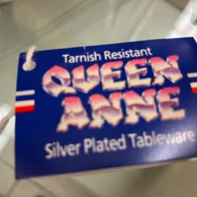 Queen Anne silver plated spoon