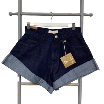  TACOOLA Womens Denim Shorts + Dickey Collar Set - Size 10 - **BRAND NEW WITH TAGS!