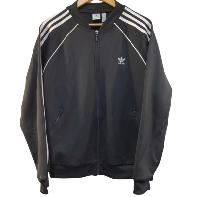 Adidas Unisex  Size 20 Track Jacket Black  / White 