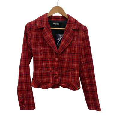 Dangerfield Womens  Size 8 Black  / Red / White 