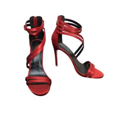 Betts 'Paradise' Red Strap Stilettos