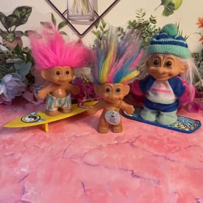 Vintage Russ Trolls (set of 3)