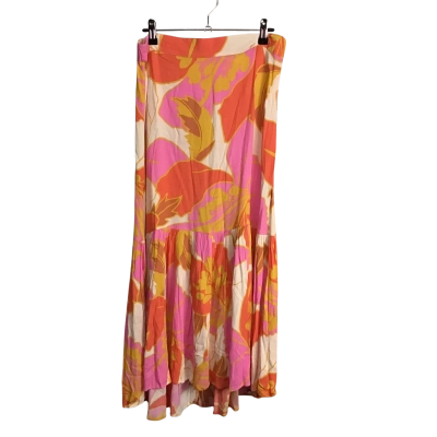 Mister Zimi Womens  Size 10 Tiered Autumn Tones Maxi Skirt