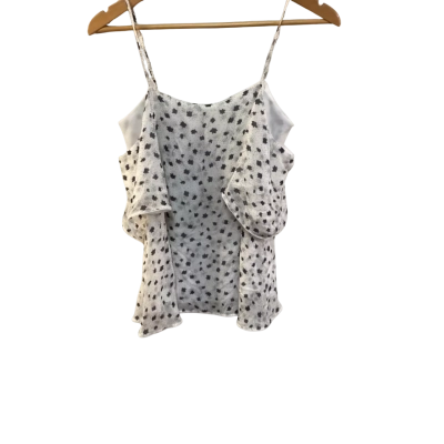 BNWT Seed Heritage Womens  Size 6 Sleeveless Top White/Pattern