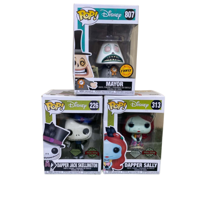 Funko Pop The Nightmare Before Christmas Figures x3