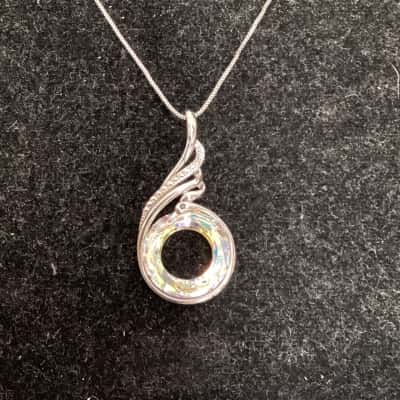Rise from the Ashes Phoenix Pendant on Silver Chain 925 Stamped