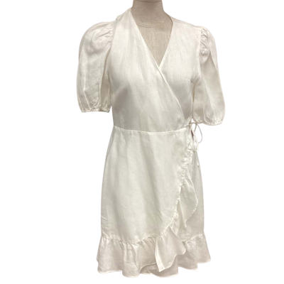 & Other Stories  Size 38 Mini  Short Sleeve Dress  White 
