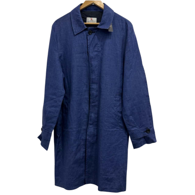  Turnbull & Asser Mens Cotton Car Coat Size 40 Blue 