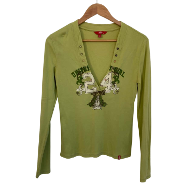 Espirit Womens  Size M Button-down Cardigan Green 