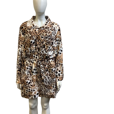  Brand New W. Lane Womens Label Size 20 Printed Anorak / Jacket Brown / Black