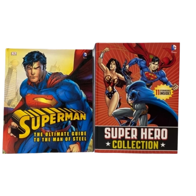 DC SUPER HERO COLLECTION & SUPERMAN THE ULTIMATE GUIDE TO THE MAN OF STEEL