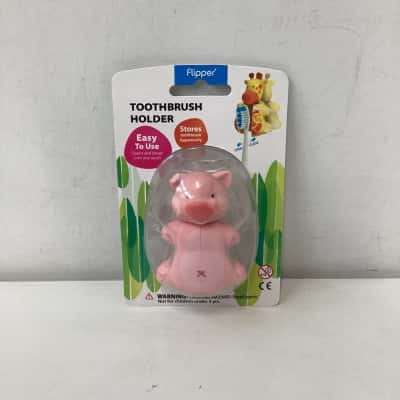 NEW - Flipper Toothbrush Holder Pig