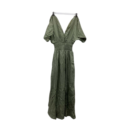 AERE Size 8 Midi 100% Linen Dress in Sage BNWT