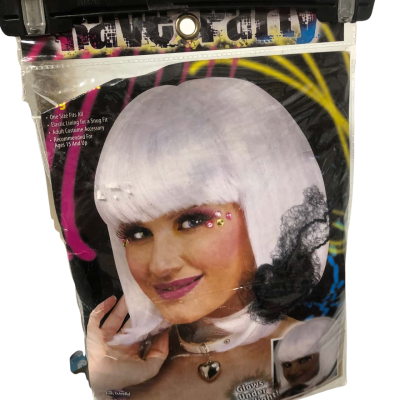  Rave White Party Wig Womens  Size One Size NEW