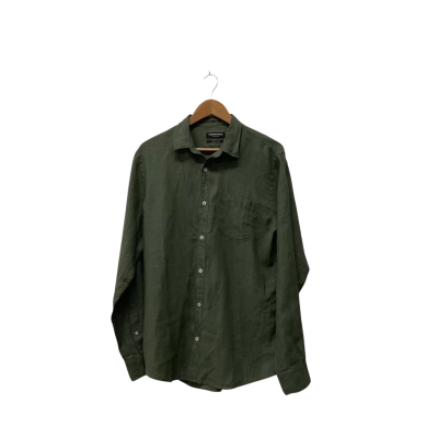 Country Road Mens  Size M Long Sleeve Shirt Khaki 