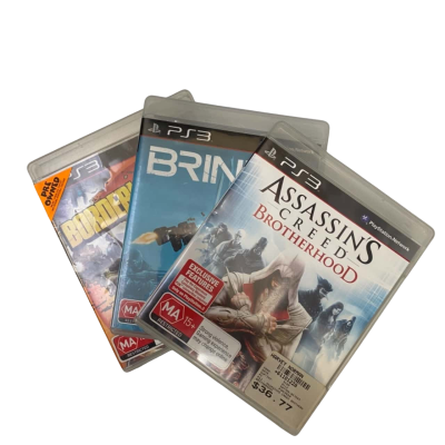 PS3 Games Bundle Assassin’s Creed, Brink, Borderlands 2 