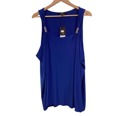 BNWT Women’s Gabriella Frattini  Size 14 Sleeveless Top Blue 