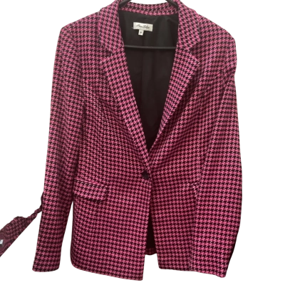 Womens Miss Shop Size 8 Blazer Black  / Pink  