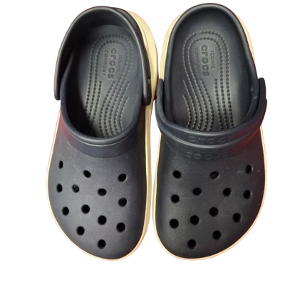 Crocs Unisex  Size 4 Mens/ 6 Womens Navy Blue / White 