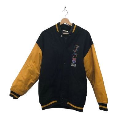 Vintage Coca-Cola AFL Sensation Mens  Size M Jacket Black  / Yellow 