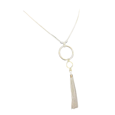 W.Lane Womens 76cm Necklace Silver Look