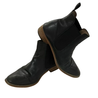 Thomas Cook Womens Leather Size 9C Boots Black  