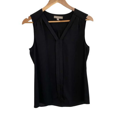 Banana Republic Womens Sleeveless Top Size 8 Black  