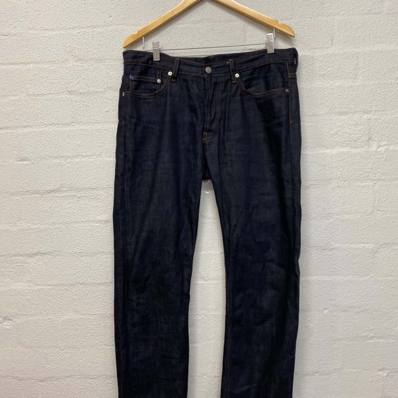 Gap 1969 Mens Jeans Size 34 Slim Navy Blue