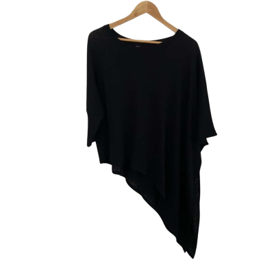 Decjuba Womens  Size L / M Jumper / Poncho Black  