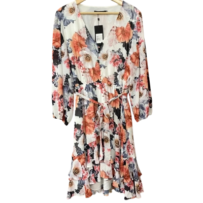 BNWT Portmans Womens Size 14 White/Pink Floral Dress