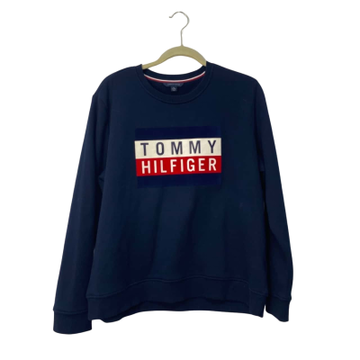 Tommy Hilfiger Mens Crewneck Size XL Navy Blue sweatshirt