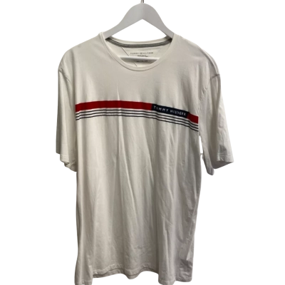 Tommy Hilfiger Mens  Size XXL Short Sleeve Shirt Red / white