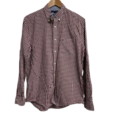 Tommy Hilfiger Mens Size M Checked Red Shirt