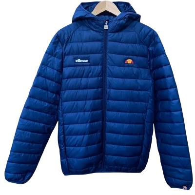Ellesse Navy Blue Hooded Puffer Jacket Size M