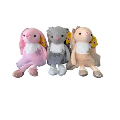 3 Plush Ballerina Dolls 