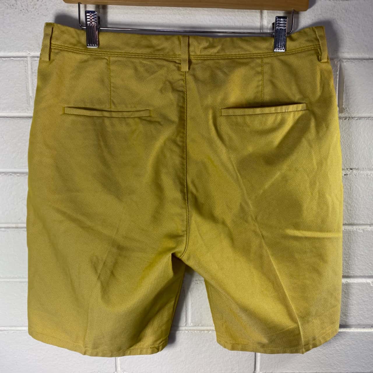 Scotch & Soda Mens Chino Shorts Size 31 Yellow (s)