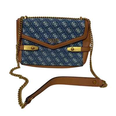 Guess Womens Blue / Brown Handbag