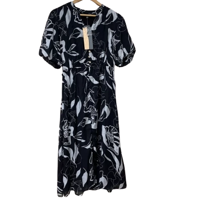 BNWT Liz Jordan Womens Size 12 Black / White Dress