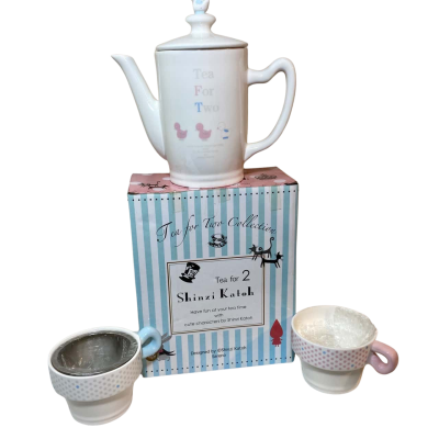 Tea for Two" stackable tea set designed by Japanese artist Shinzi Katoh