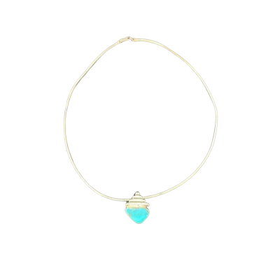 Sterling Silver Turquoise Pendant and chain