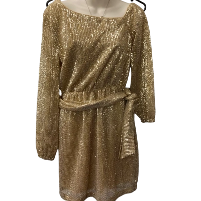  Ever New Melbourne Gold Dress Size 8