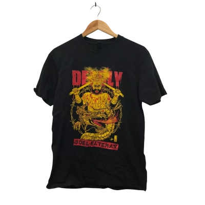 Joel Bateman Gildan  Mens  Size M Short Sleeve  Wrestling T-shirt Black  