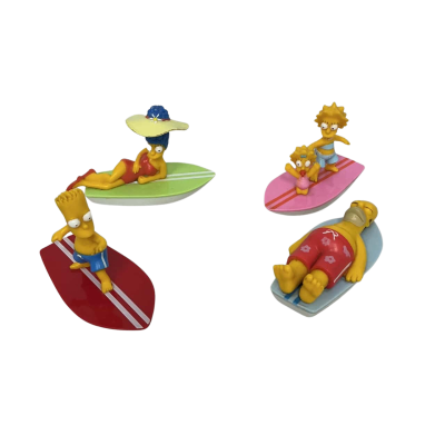 Vintage Surfing Simpsons setx4