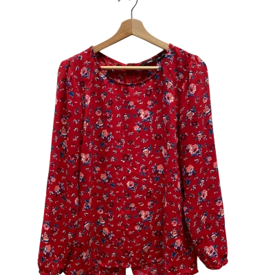 Sportsgirl Womens  Size 12 Red Floral Top