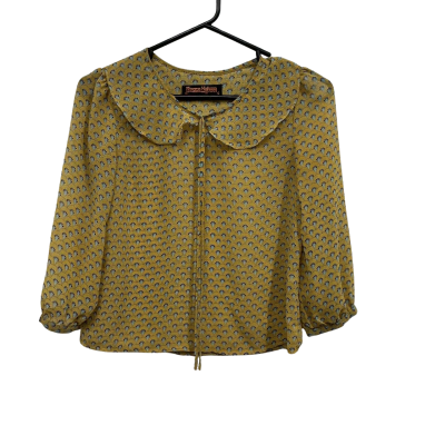 Princess Highway Womens  Long Sleeve Top Pattern / Yellow Size 6 