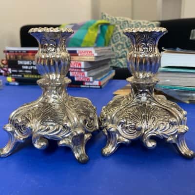 Metal Candle Holder Set of 2