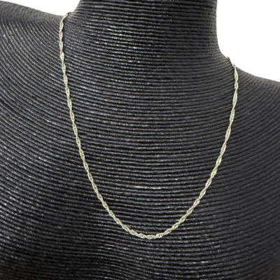Sterling Silver Rope Chain Necklace