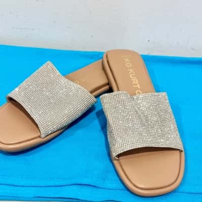 Kurt Geiger Sparkling Gemstone Slides Size 39