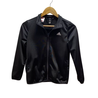 Adidas Boys Black Jacket Size 9 / 10 