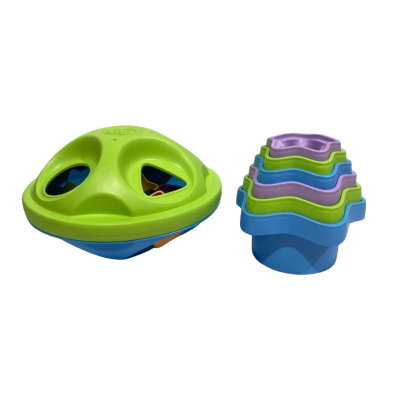 Green Toys- Shape Sorter and Stacking Cups